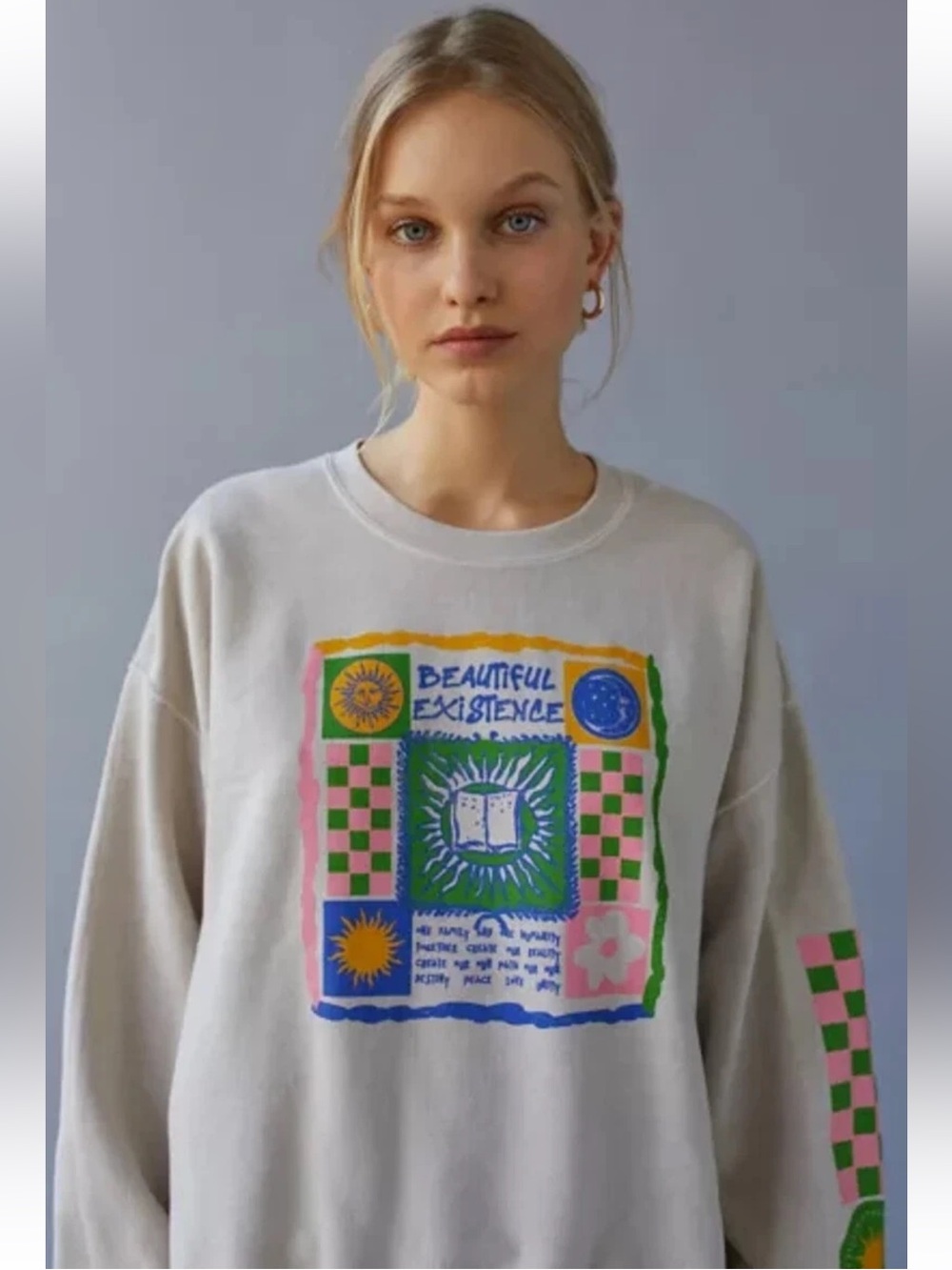 Urban Outfitters Beautiful Existence Crewneck Sweatshirt Oversized S/M